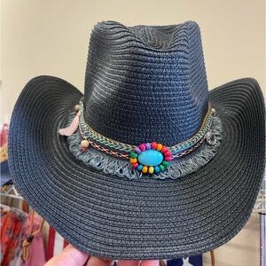 Black cowgirl hat